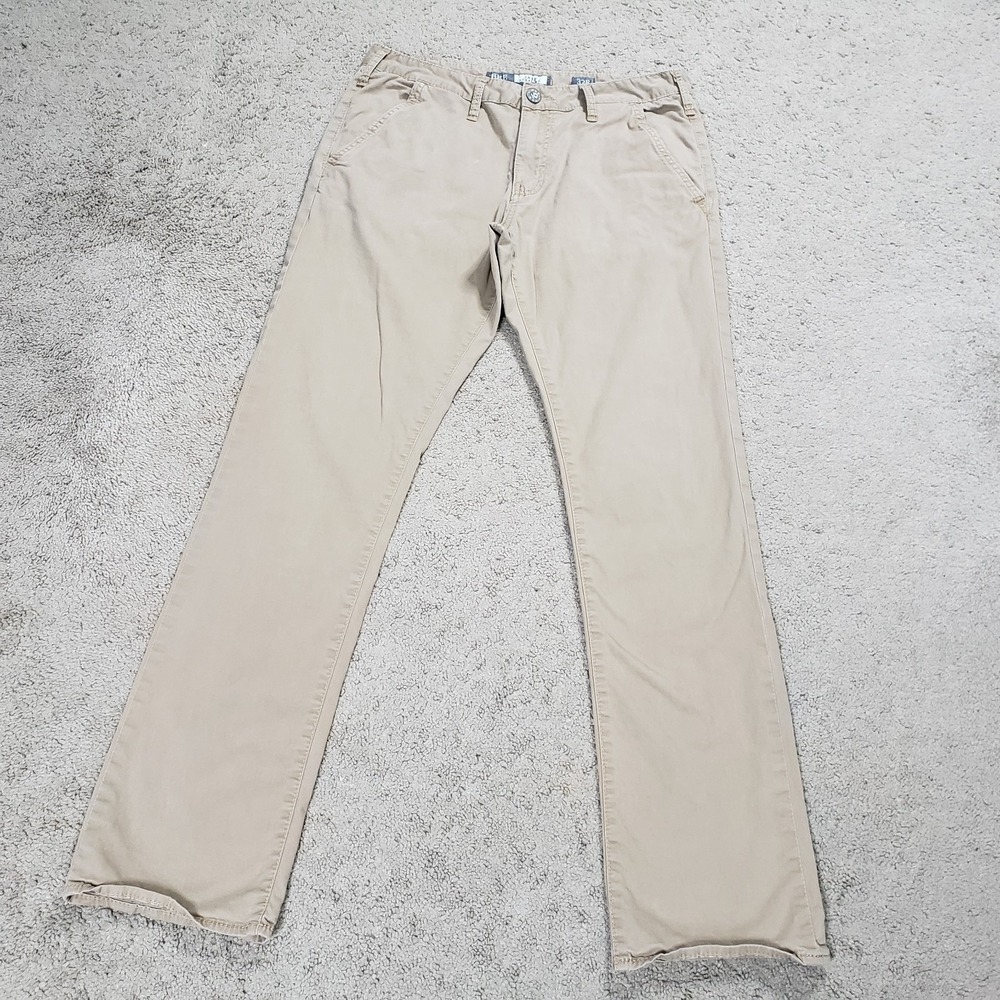 BKE Pants Mens 32x31 Jake Straight Beige Khaki‎ Stretch Chino Casual Pockets